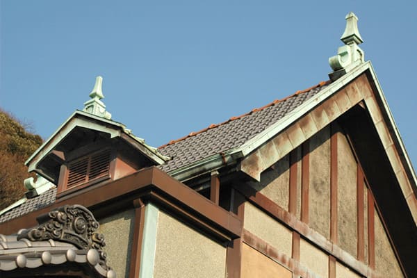 旧柳下邸 洋館の屋根
